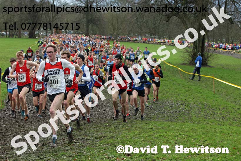 Senior mens Northern Cross Country Champs., Witton Park, Blackburn. Photo: David T. Hewitson/Sports for All Pics